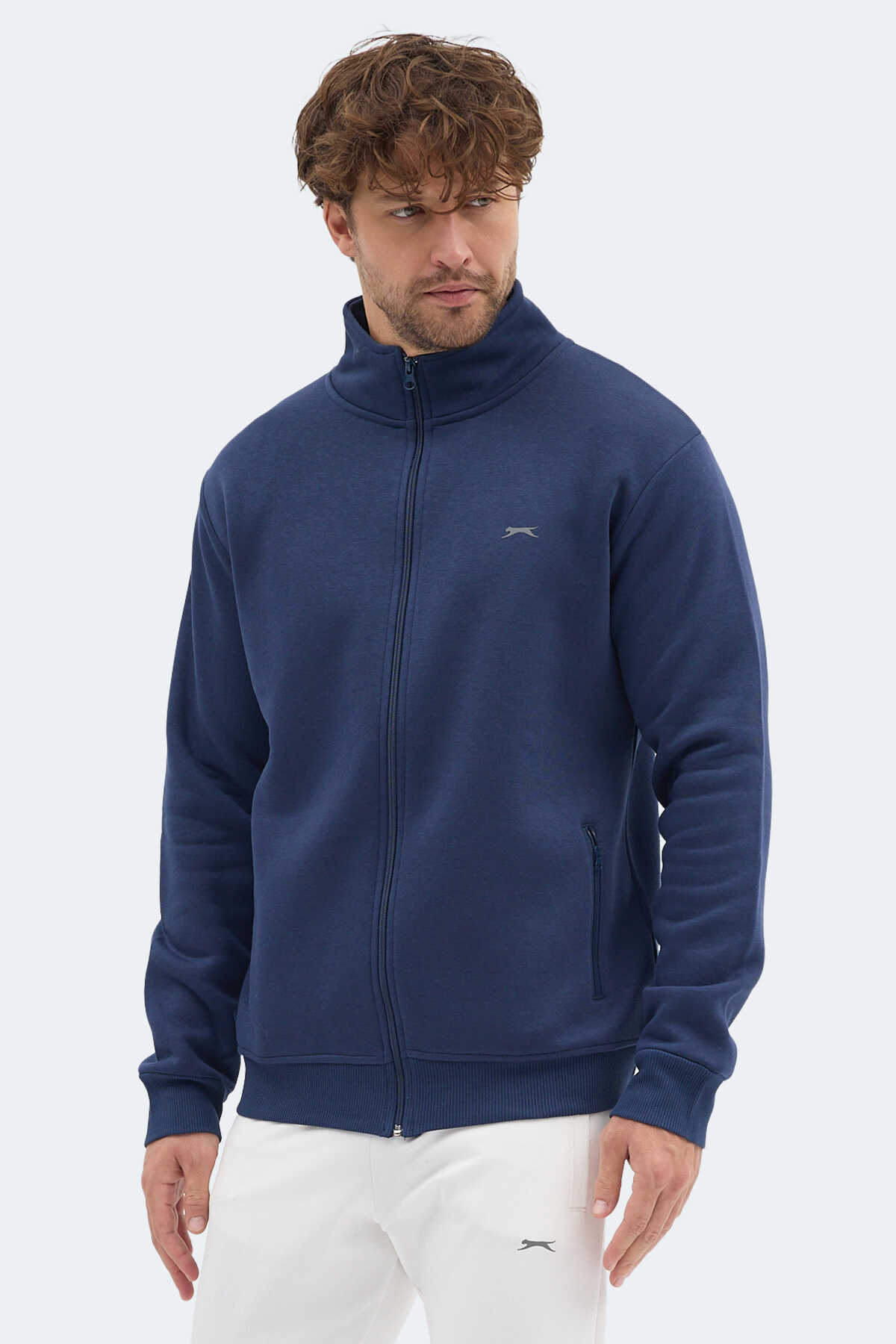 Slazenger - Slazenger MENDOZA I Erkek Lacivert Sweatshırt
