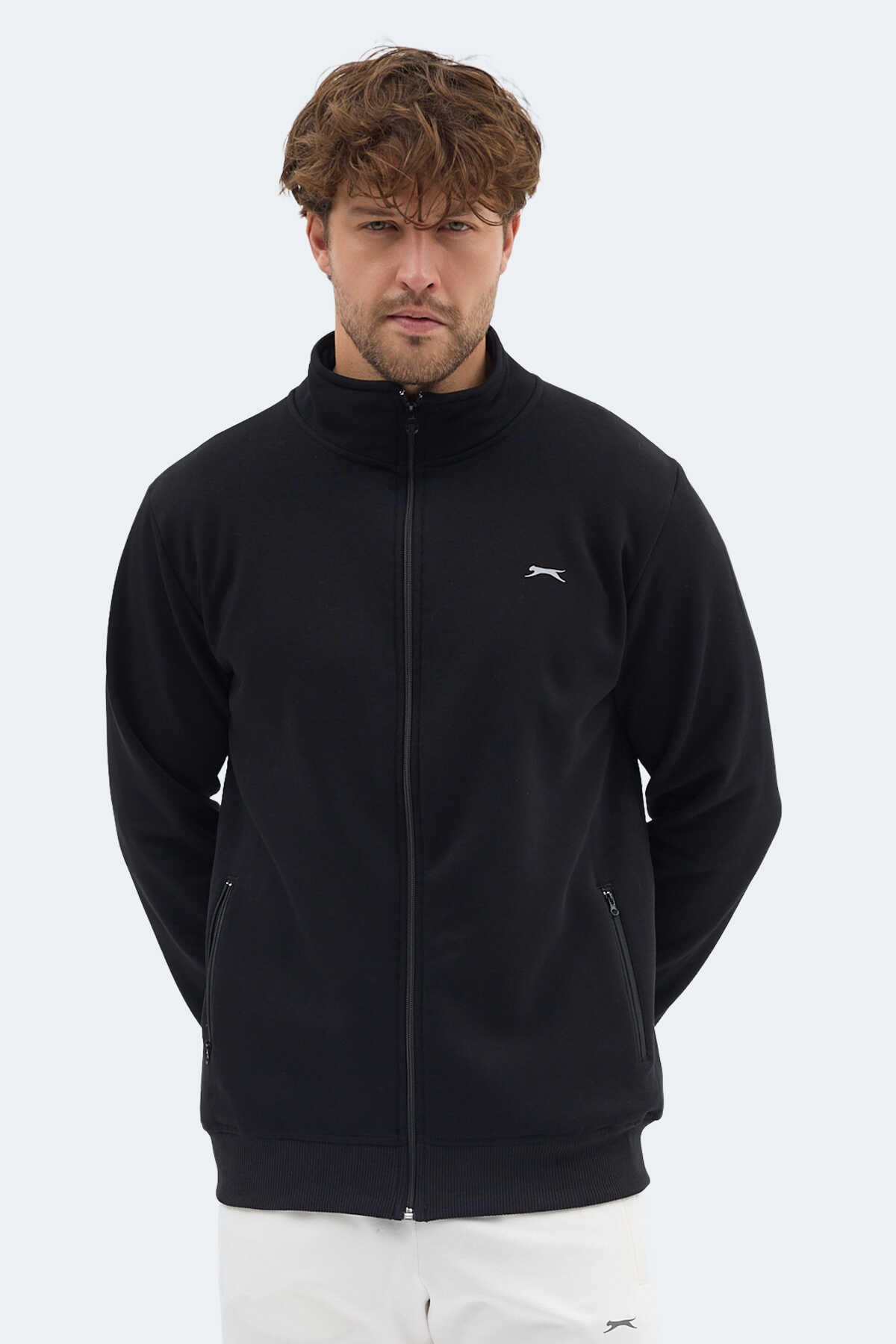Slazenger - Slazenger MENDOZA I Erkek Siyah Sweatshırt