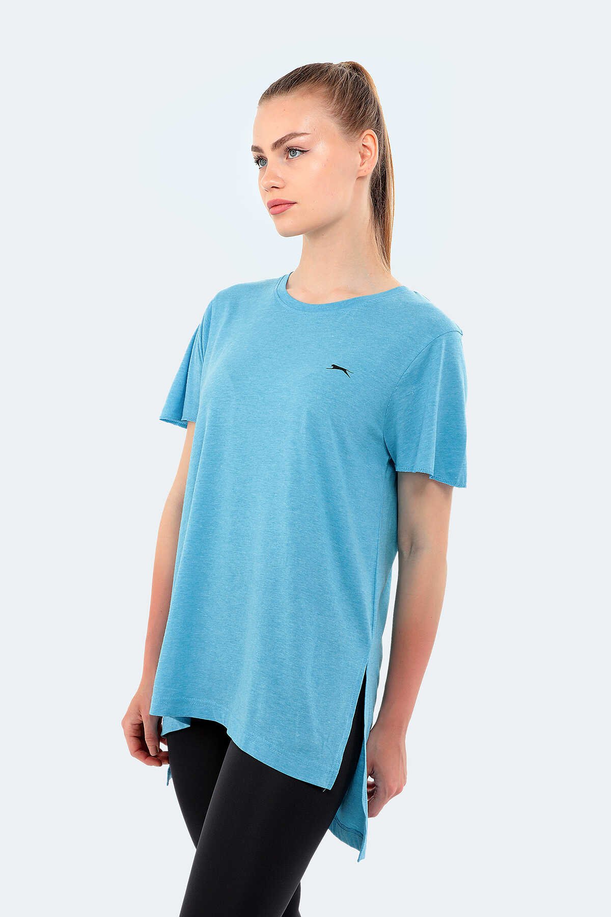 Slazenger - Slazenger MERILYN Kadın Kısa Kol T-Shirt Mavi