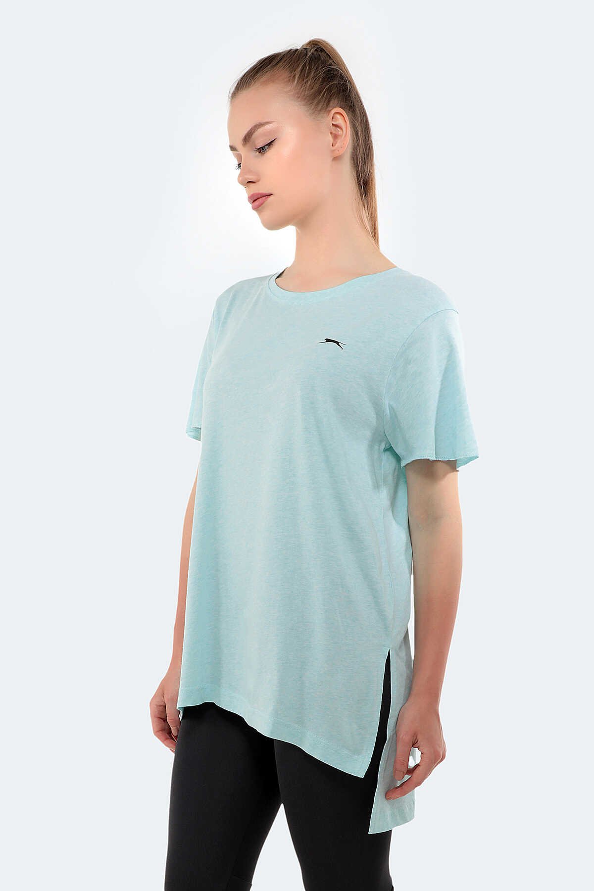 Slazenger - Slazenger MERILYN Kadın Kısa Kol T-Shirt Yeşil