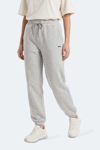 Slazenger - Slazenger MERYA I Kadın Slim Fit Gri Eşofman Altı