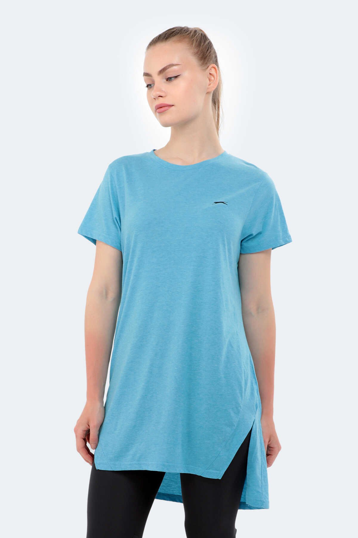 Slazenger - Slazenger MIDORI Kadın Kısa Kol T-Shirt Mavi