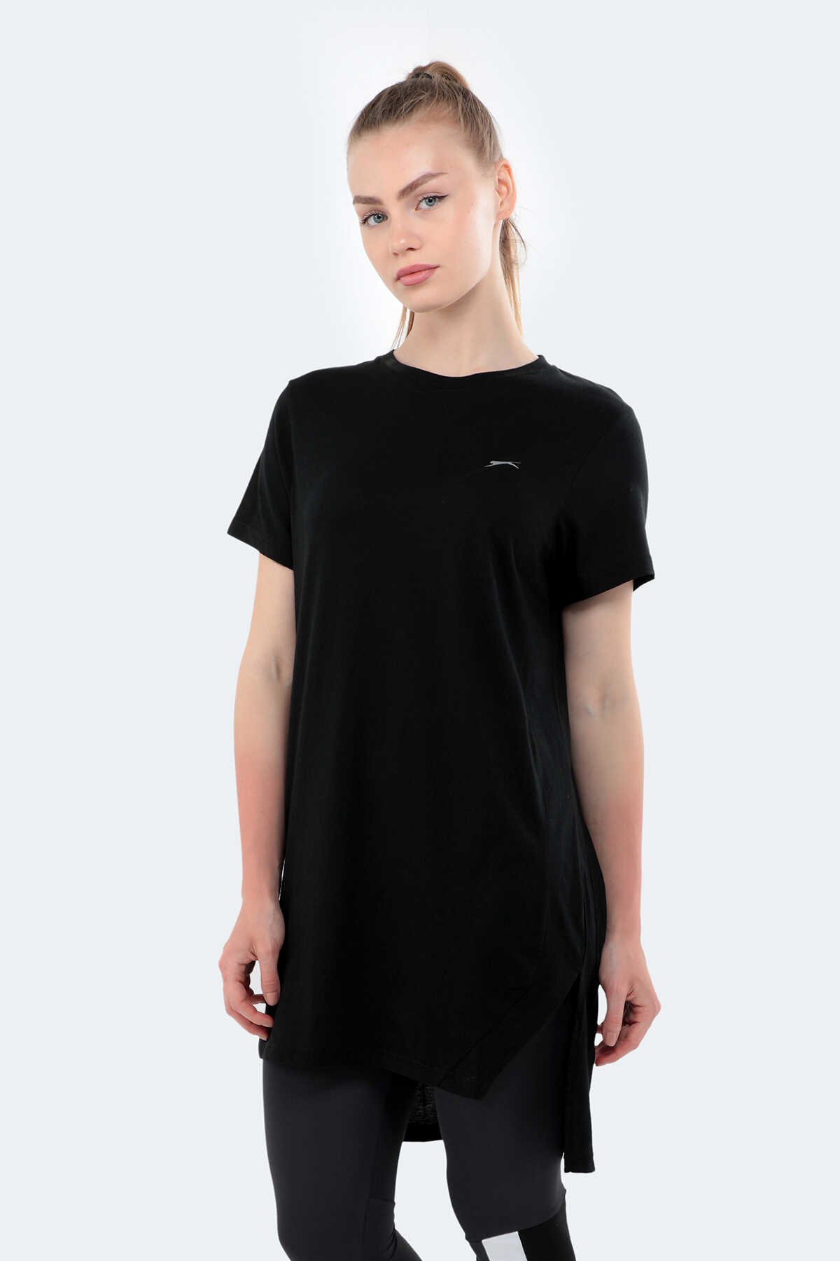 Slazenger - Slazenger MIDORI Kadın Kısa Kol T-Shirt Siyah