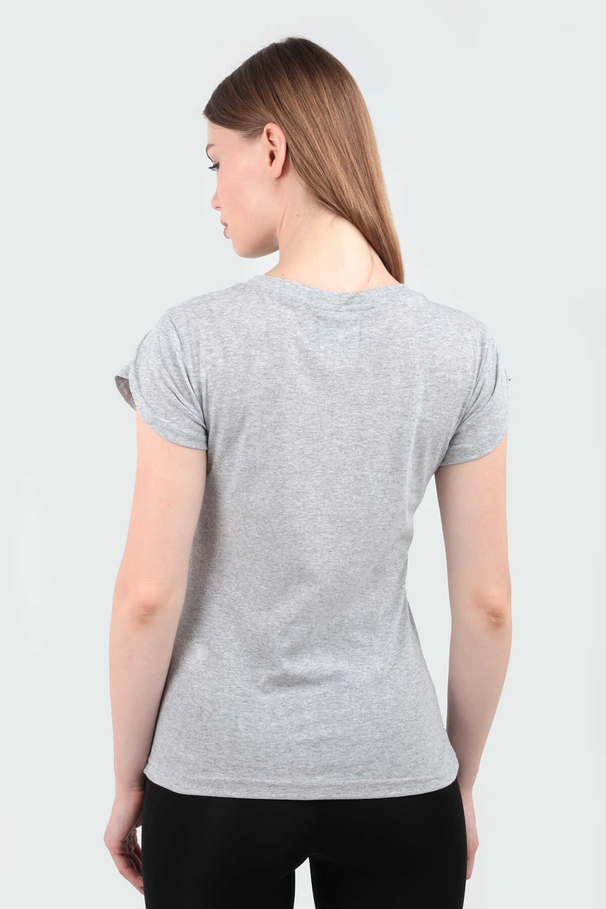 Slazenger MIKALA Kadın Kısa Kol T-Shirt Gri