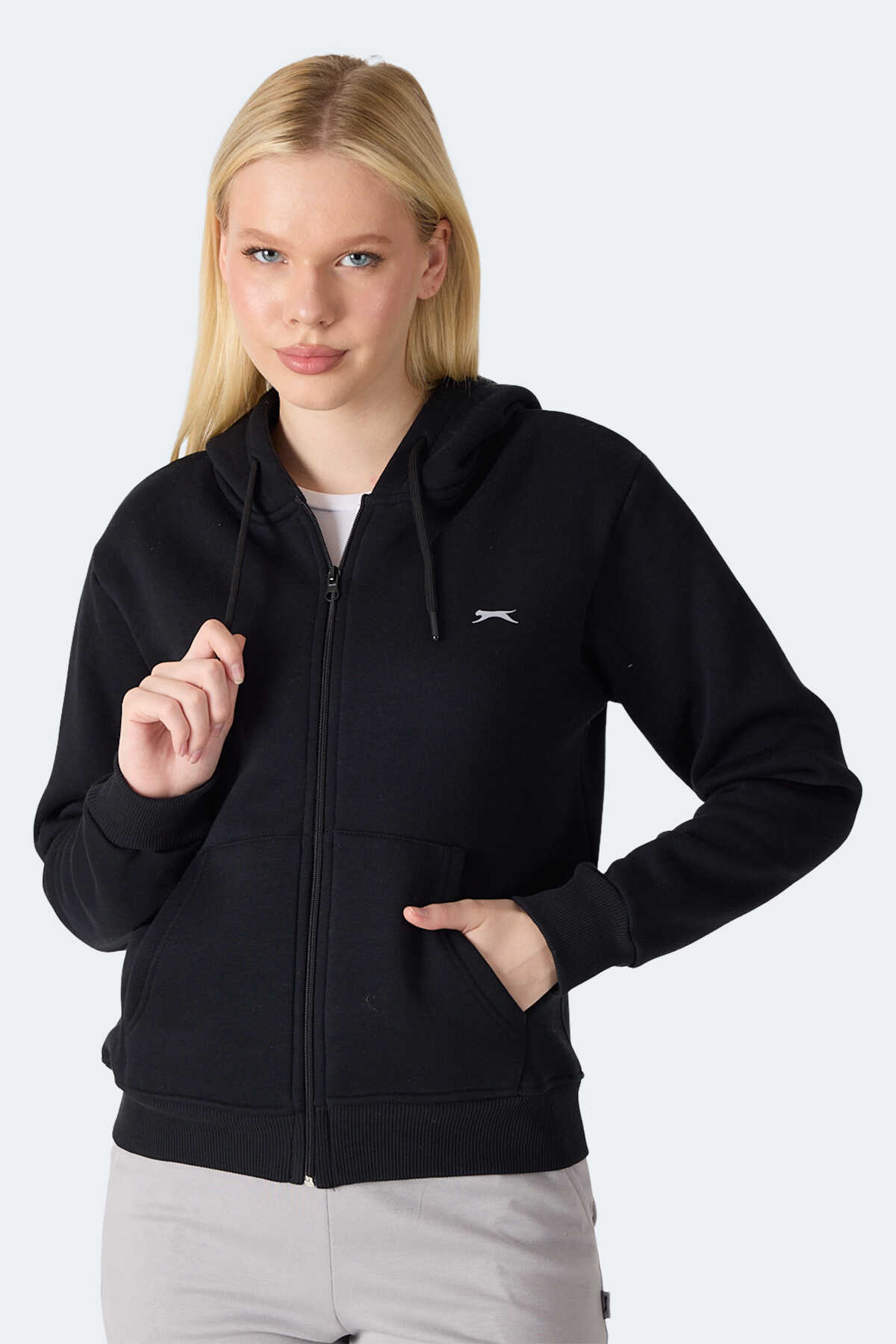 Slazenger - Slazenger MILIO I Kadın Siyah Sweatshirt