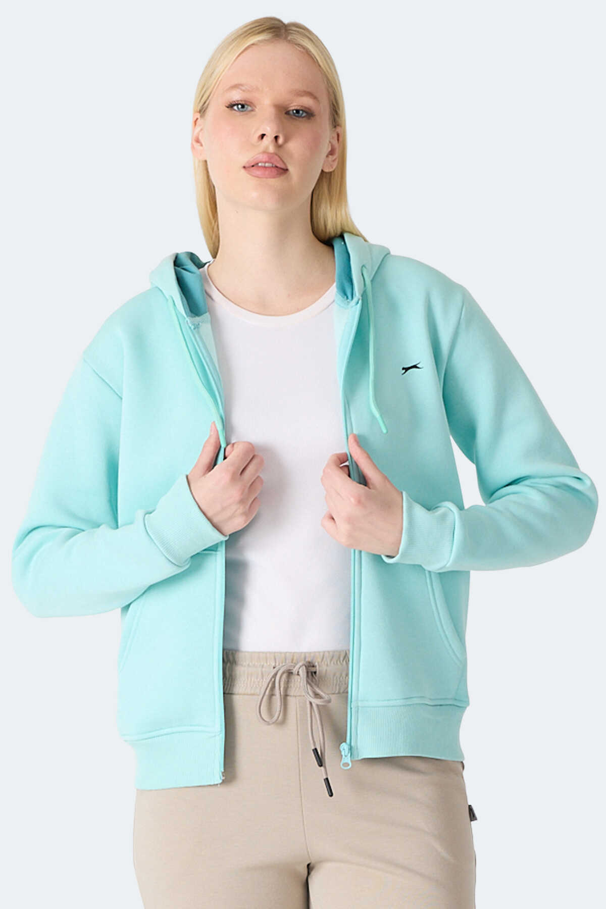 Slazenger - Slazenger MILIO I Kadın Turkuaz Sweatshirt