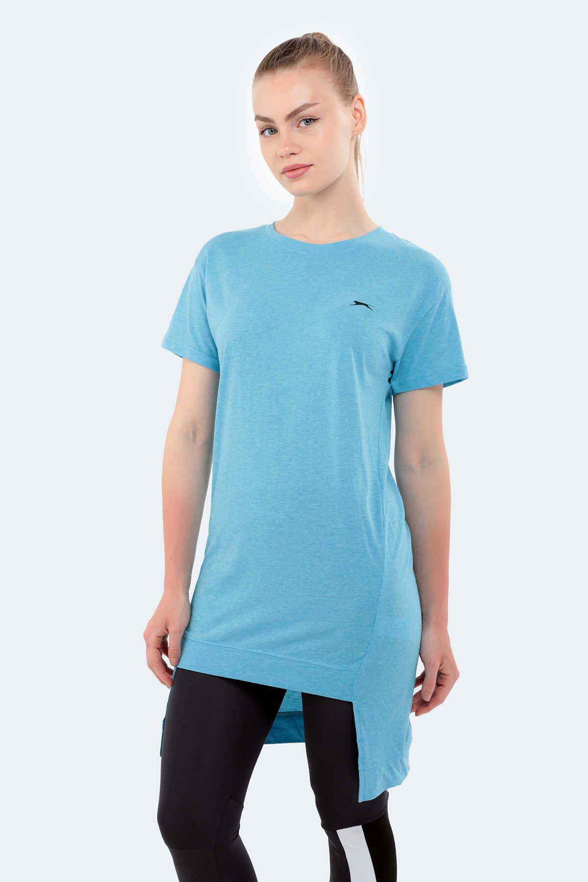 Slazenger - Slazenger MINATO Kadın Kısa Kol T-Shirt Mavi
