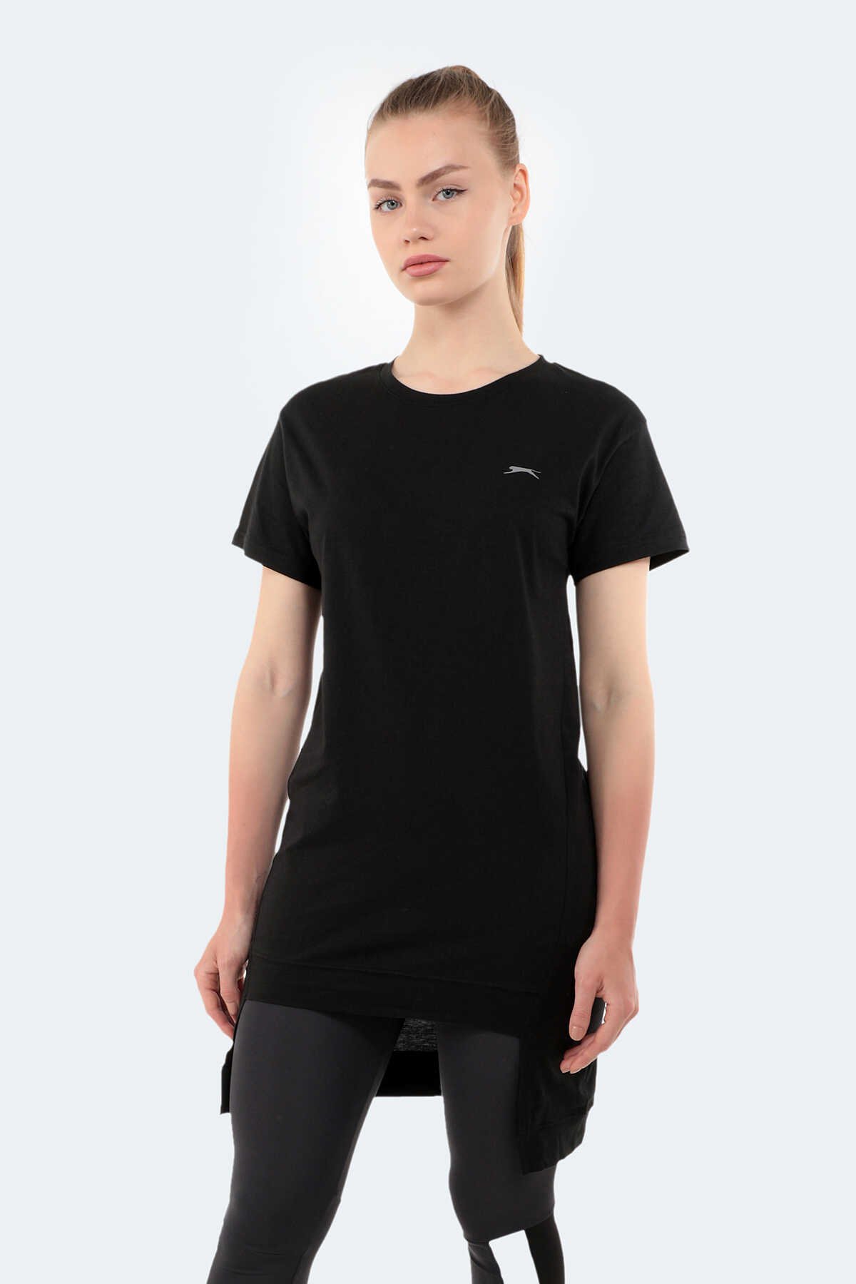 Slazenger - Slazenger MINATO Kadın Kısa Kol T-Shirt Siyah