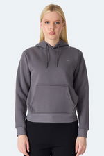 Slazenger - Slazenger MISTY I Kadın Kapüşonlu Gri Sweatshırt Slazenger - Slazenger MISTY I Kadın Kapüşonlu Gri Sweatshırt