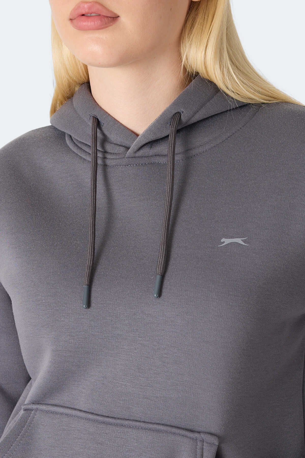 Slazenger MISTY I Kadın Kapüşonlu Gri Sweatshırt Slazenger MISTY I Kadın Kapüşonlu Gri Sweatshırt