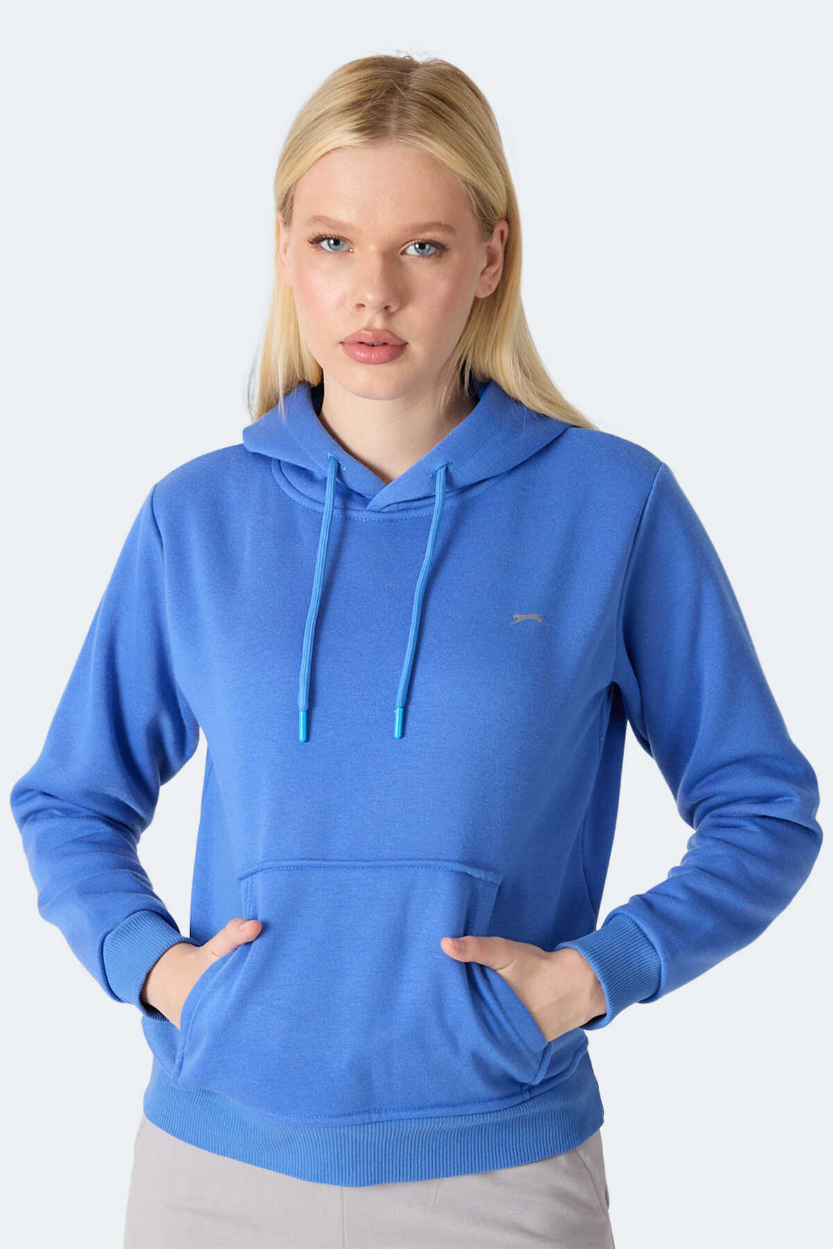 Slazenger - Slazenger MISTY I Kadın Kapüşonlu Indigo Sweatshirt