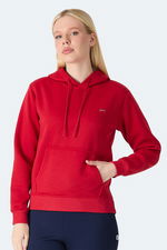 Slazenger - Slazenger MISTY I Kadın Kapüşonlu Kırmızı Sweatshırt Slazenger - Slazenger MISTY I Kadın Kapüşonlu Kırmızı Sweatshırt
