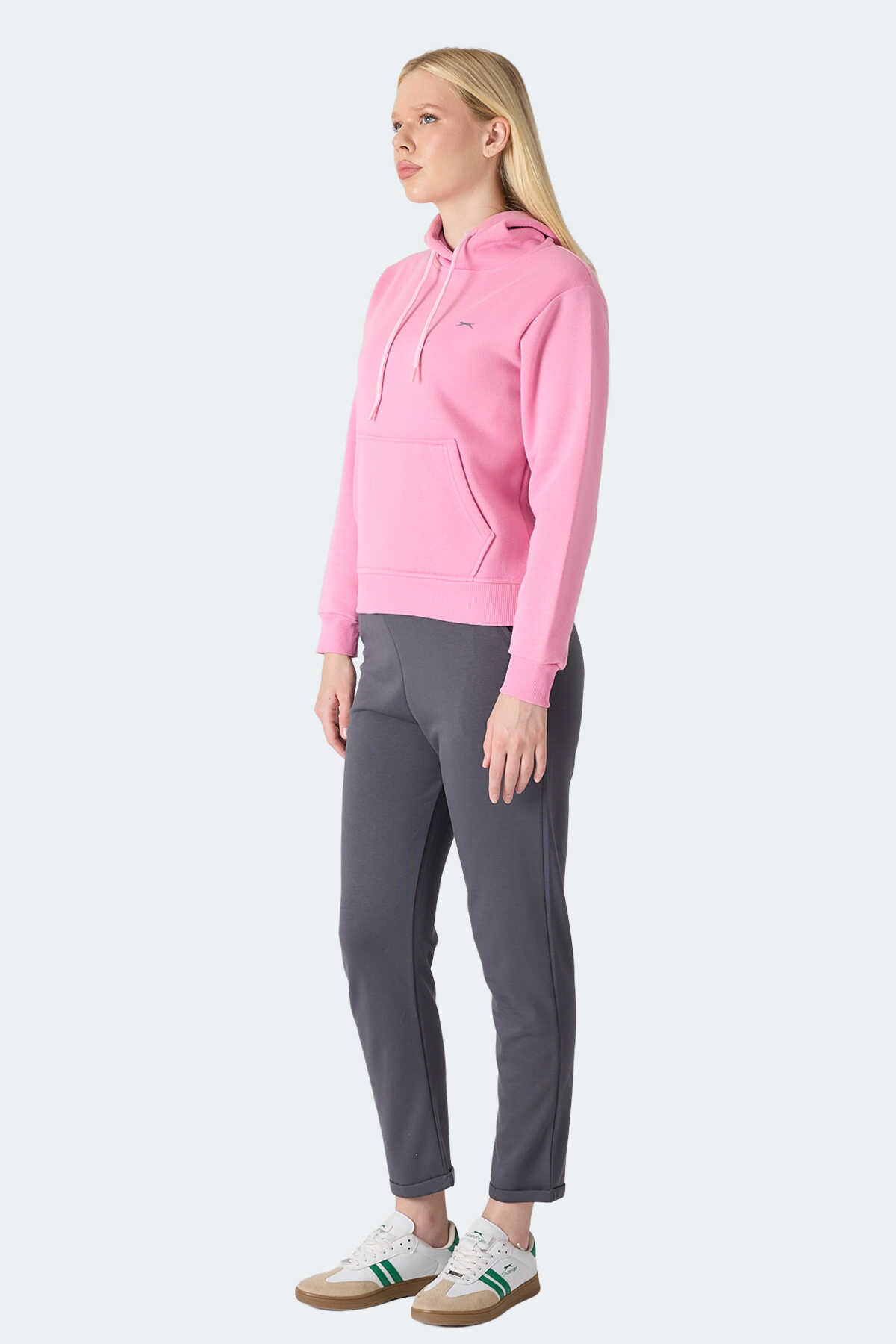 Slazenger MISTY I Kadın Kapüşonlu Pembe Sweatshırt Slazenger MISTY I Kadın Kapüşonlu Pembe Sweatshırt