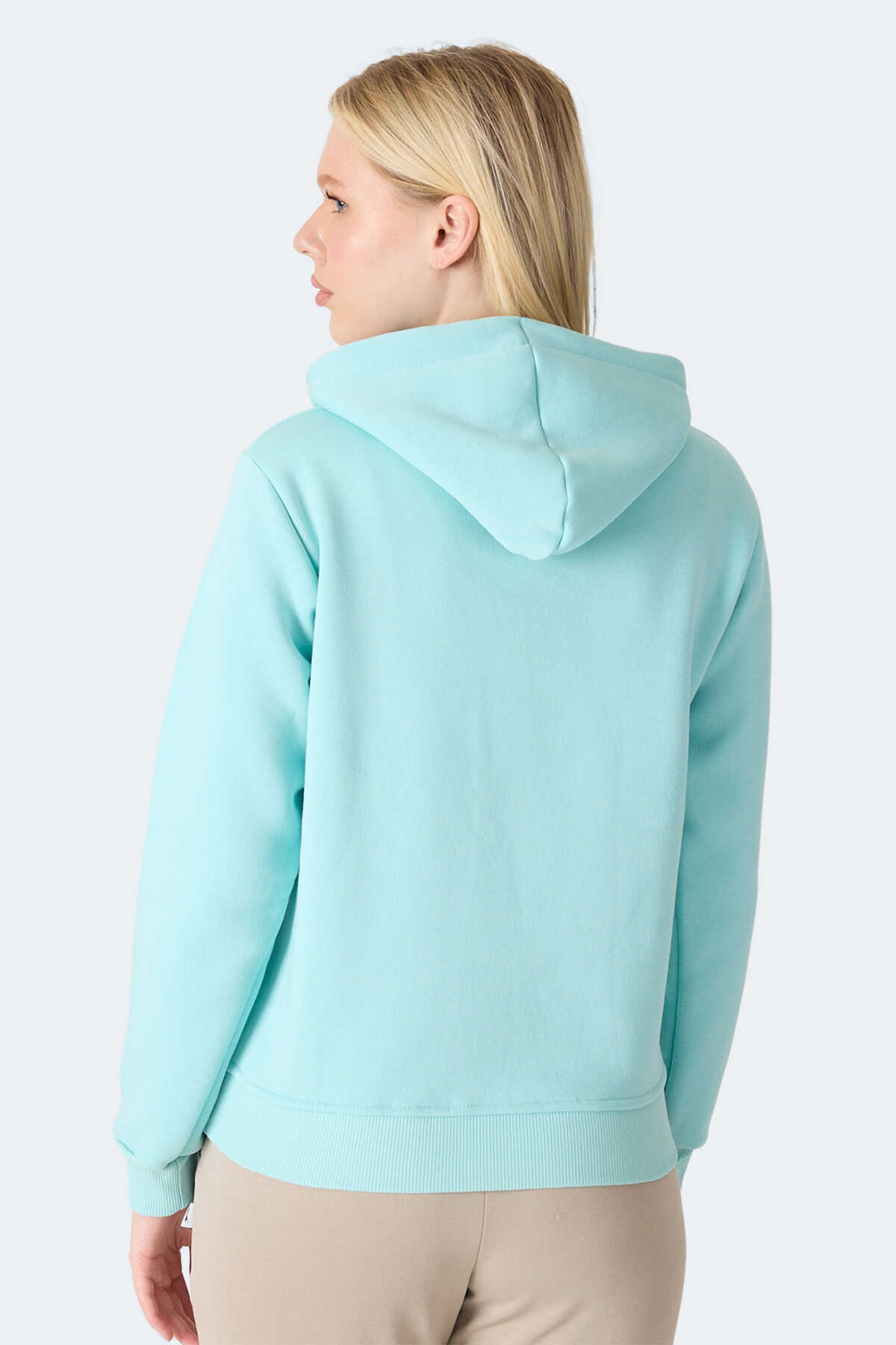 Slazenger MISTY I Kadın Kapüşonlu Turkuaz Sweatshırt Slazenger MISTY I Kadın Kapüşonlu Turkuaz Sweatshırt