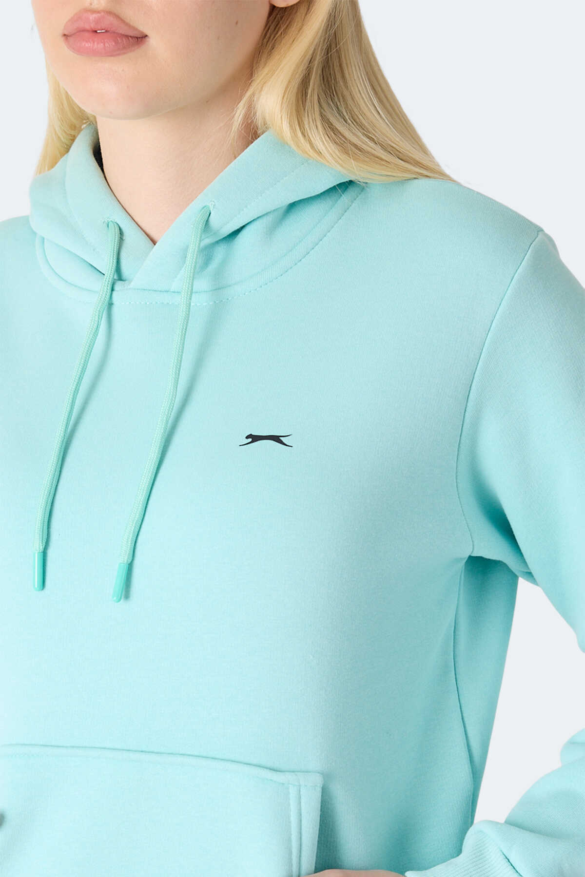 Slazenger MISTY I Kadın Kapüşonlu Turkuaz Sweatshırt Slazenger MISTY I Kadın Kapüşonlu Turkuaz Sweatshırt