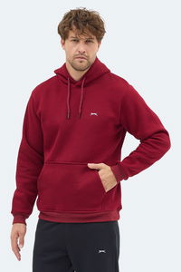 Slazenger - Slazenger MOONLIGHT I Erkek Kapüşonlu Bordo Sweatshırt Slazenger - Slazenger MOONLIGHT I Erkek Kapüşonlu Bordo Sweatshırt