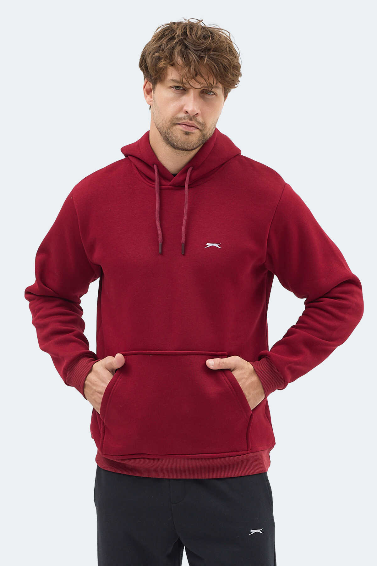 Slazenger MOONLIGHT I Erkek Kapüşonlu Bordo Sweatshırt Slazenger MOONLIGHT I Erkek Kapüşonlu Bordo Sweatshırt