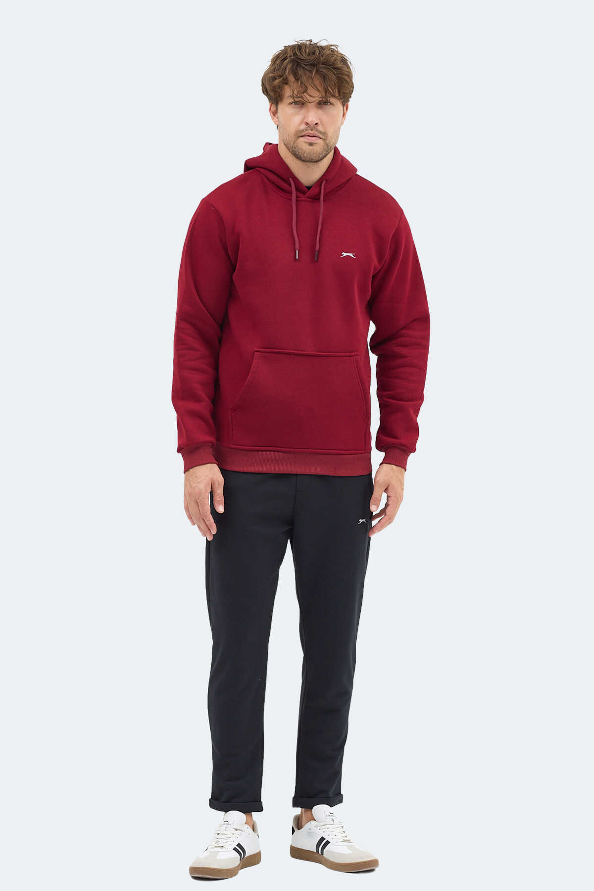 Slazenger MOONLIGHT I Erkek Kapüşonlu Bordo Sweatshırt Slazenger MOONLIGHT I Erkek Kapüşonlu Bordo Sweatshırt