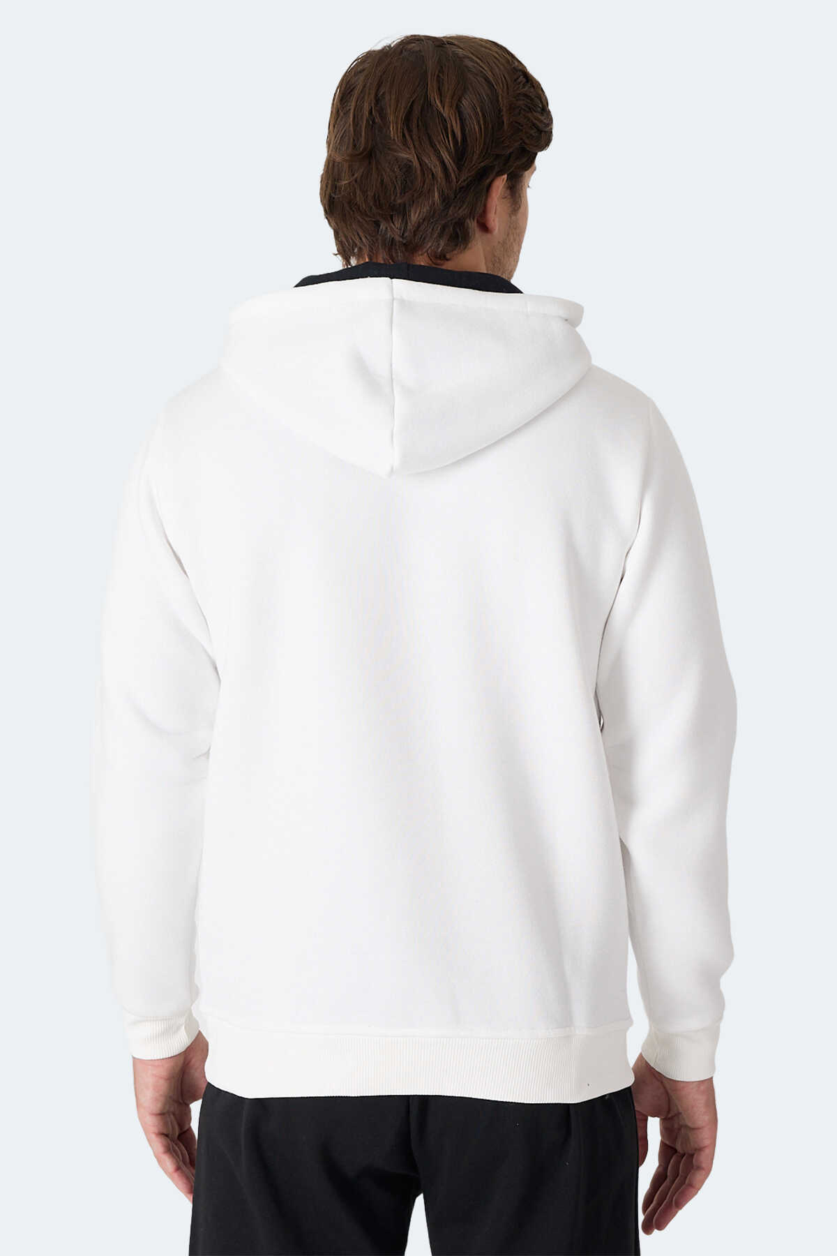 Slazenger MOONLIGHT I Erkek Kapüşonlu Ekru Sweatshırt Slazenger MOONLIGHT I Erkek Kapüşonlu Ekru Sweatshırt