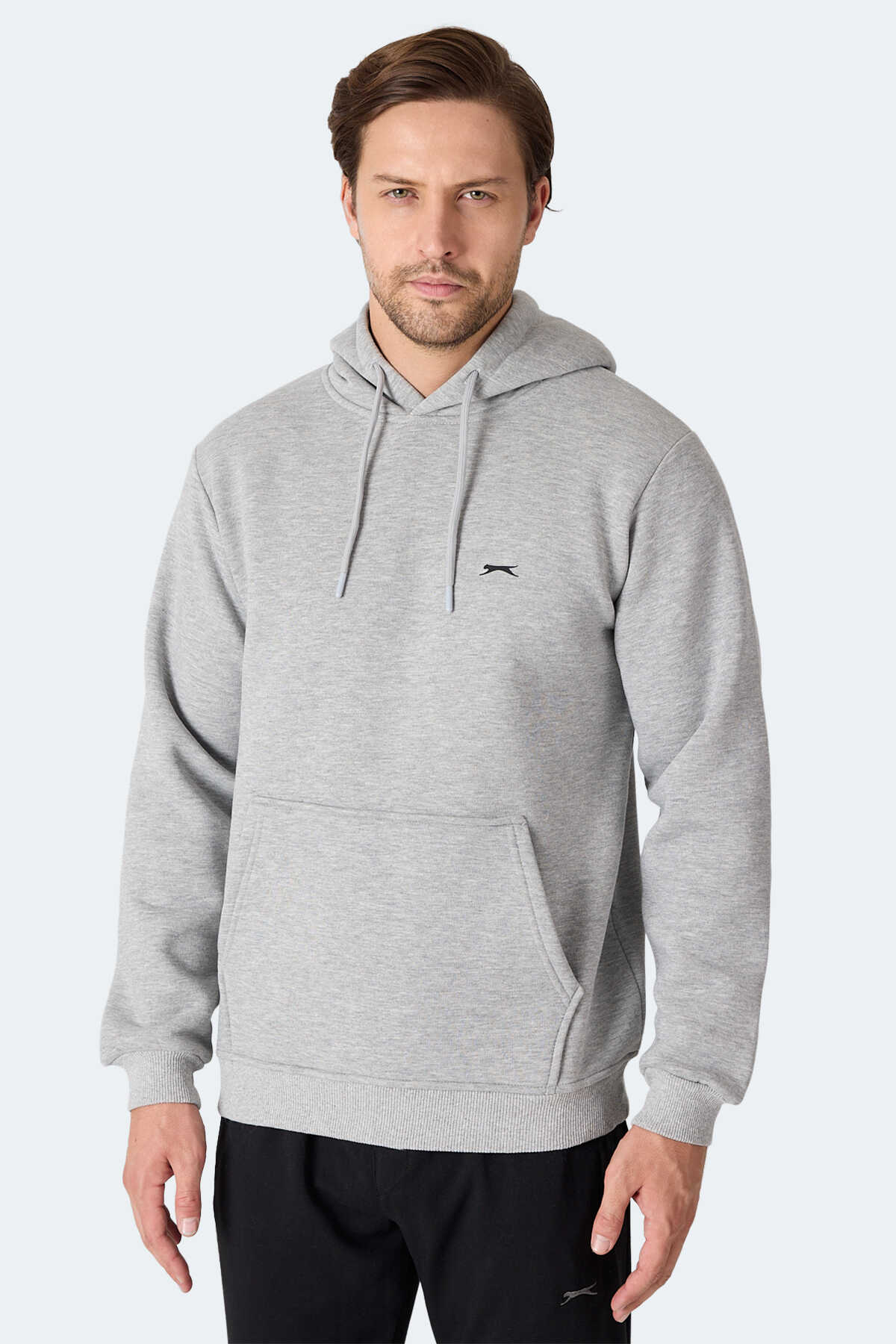 Slazenger - Slazenger MOONLIGHT I Erkek Gri / Beyaz Sweatshirt