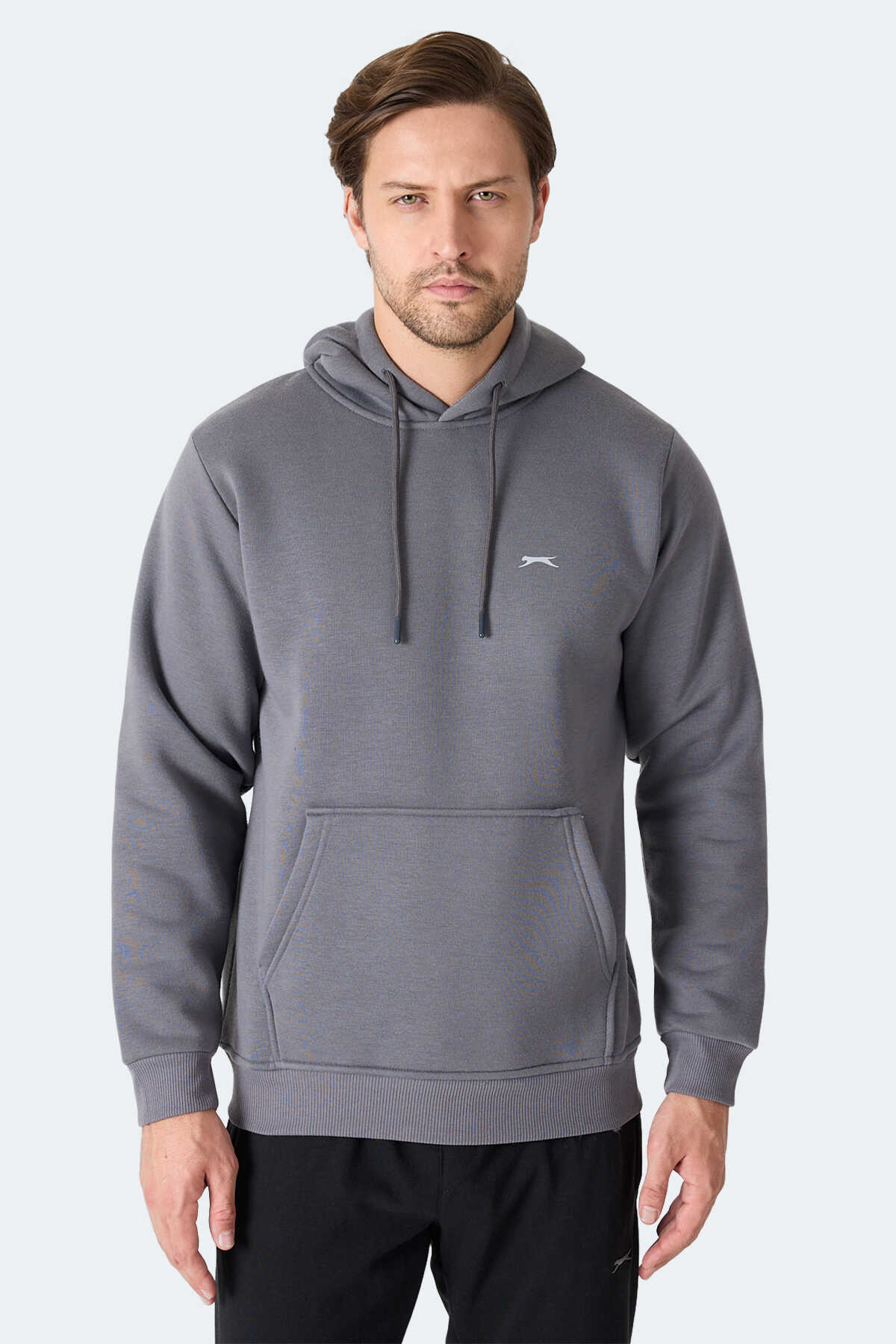 Slazenger - Slazenger MOONLIGHT I Erkek Gri Sweatshirt