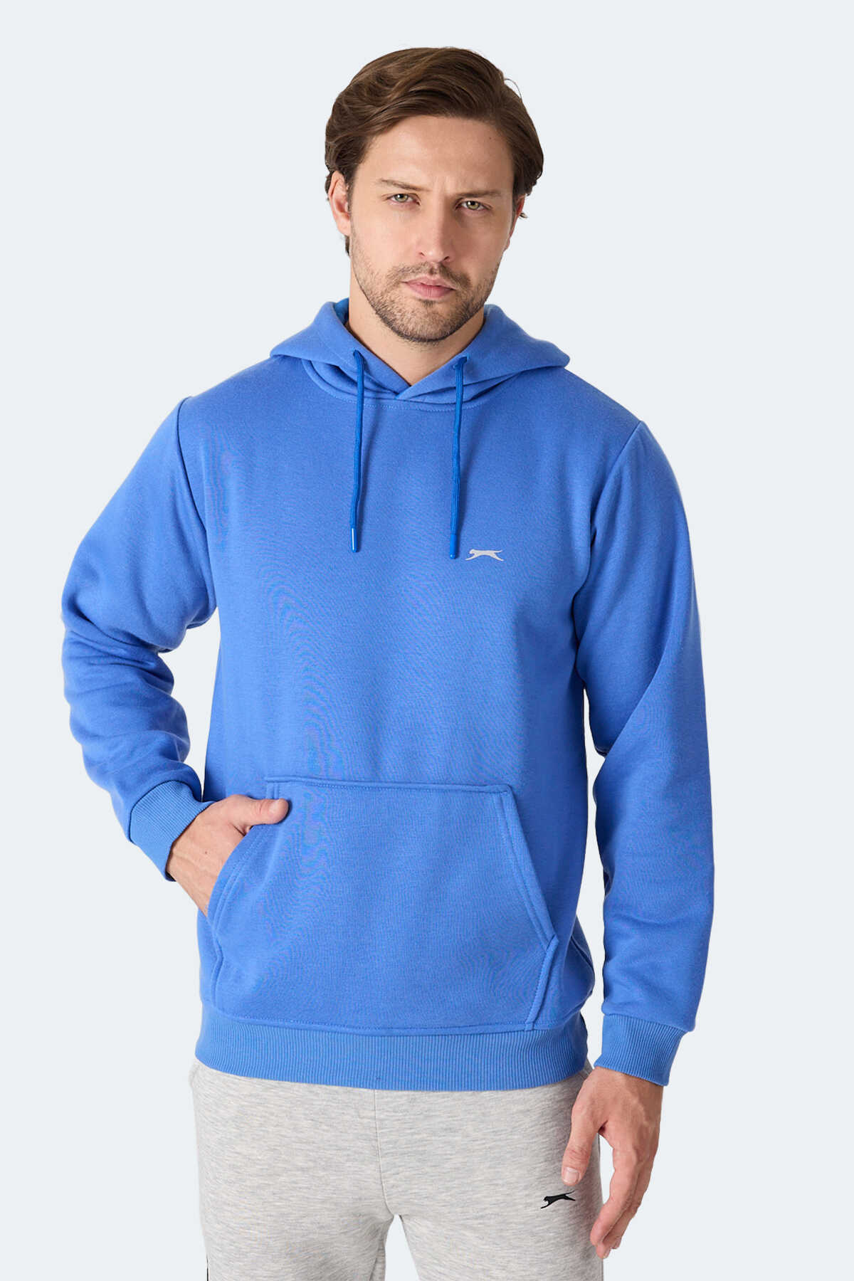 Slazenger MOONLIGHT I Erkek Kapüşonlu Indigo Sweatshırt Slazenger MOONLIGHT I Erkek Kapüşonlu Indigo Sweatshırt