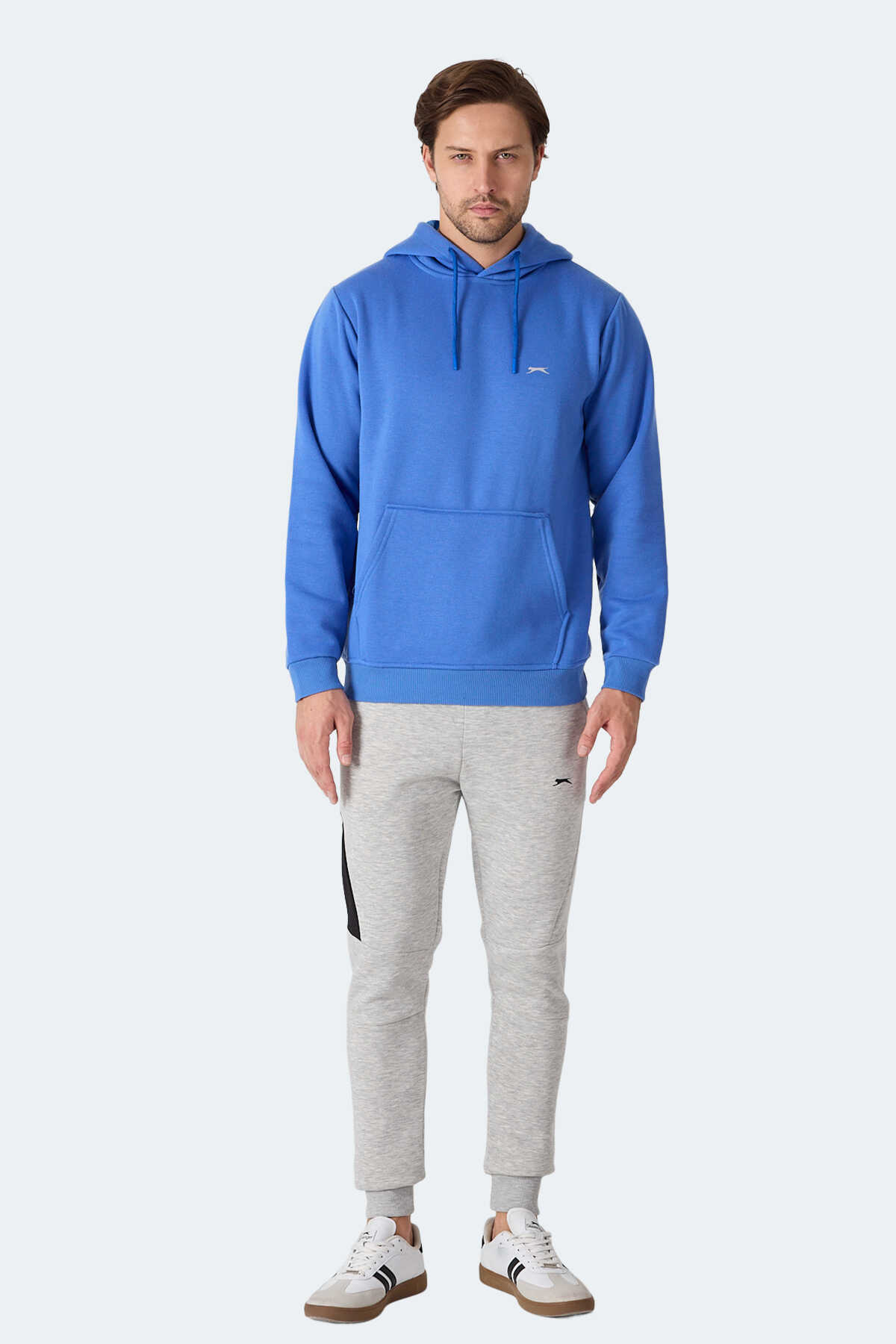 Slazenger MOONLIGHT I Erkek Kapüşonlu Indigo Sweatshırt Slazenger MOONLIGHT I Erkek Kapüşonlu Indigo Sweatshırt