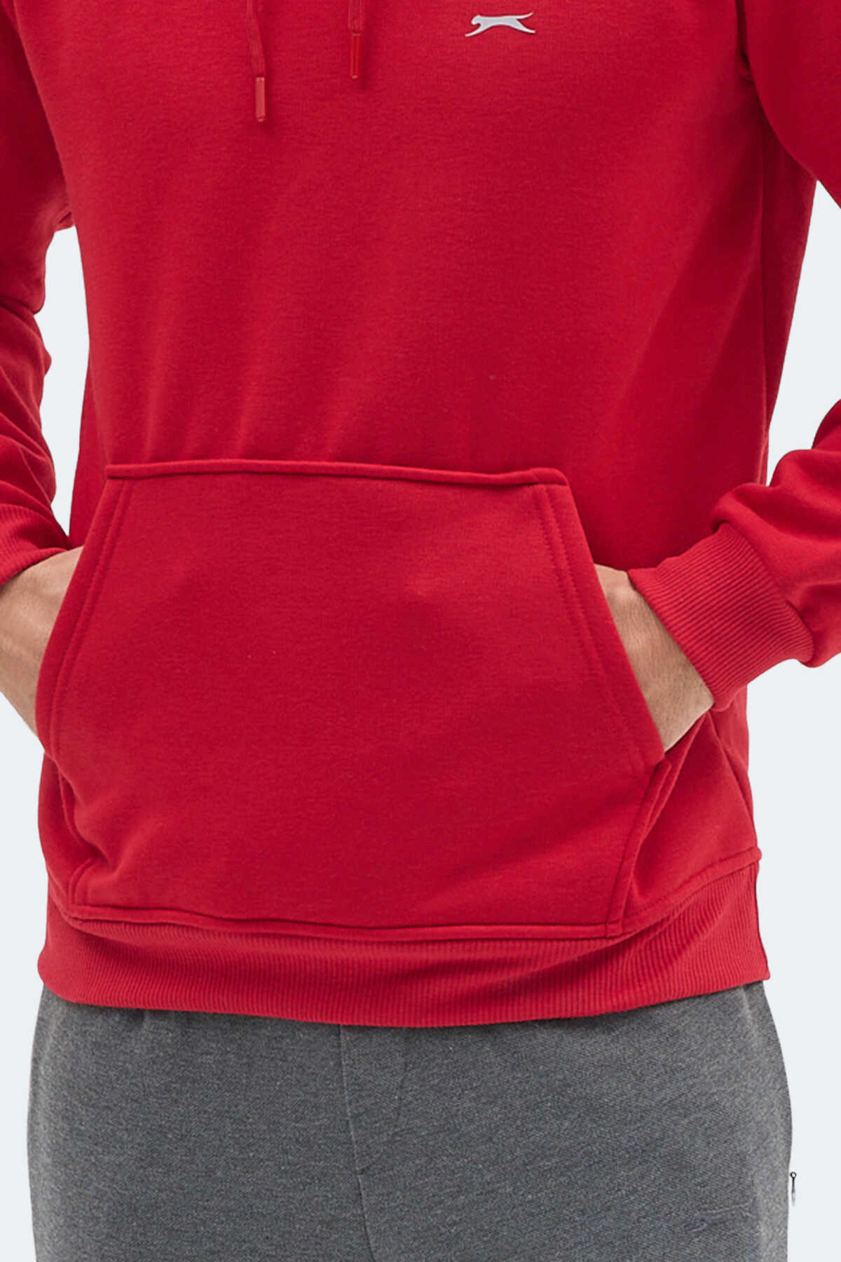 Slazenger MOONLIGHT I Erkek Kapüşonlu Kırmızı Sweatshırt Slazenger MOONLIGHT I Erkek Kapüşonlu Kırmızı Sweatshırt