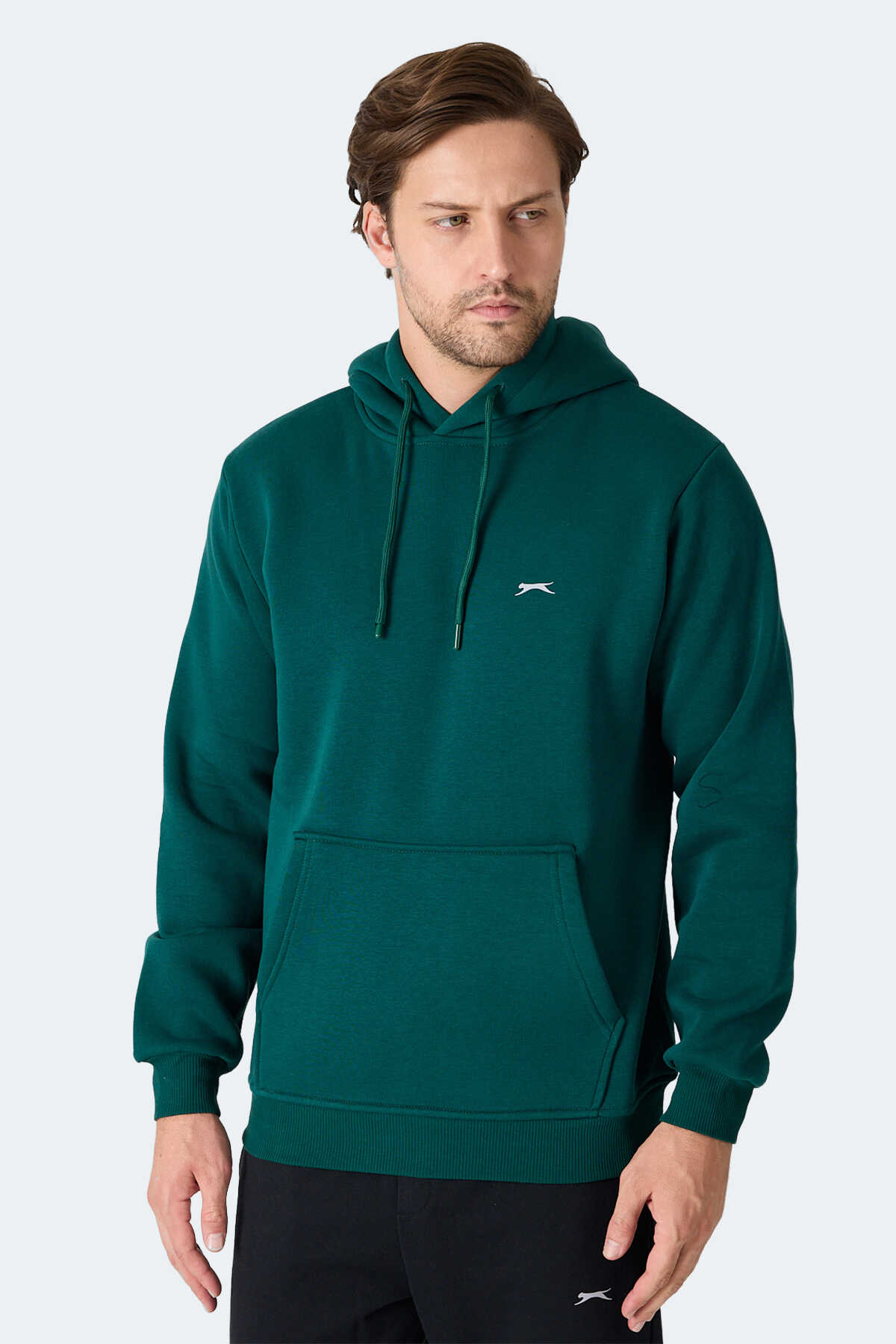 Slazenger - Slazenger MOONLIGHT I Erkek Koyu Yeşil Sweatshirt