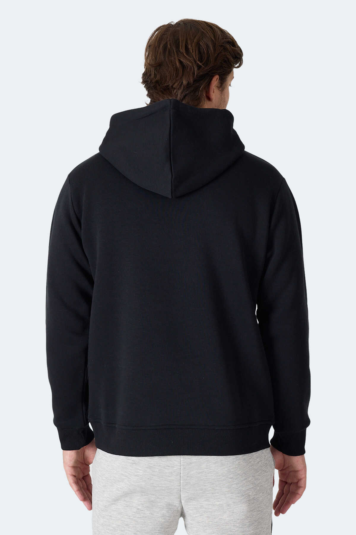 Slazenger MOONLIGHT I Erkek Kapüşonlu Siyah Sweatshırt Slazenger MOONLIGHT I Erkek Kapüşonlu Siyah Sweatshırt