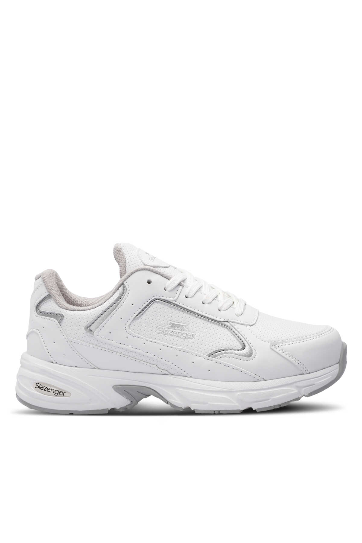 Slazenger - Slazenger MOSS IN Erkek Beyaz / Gri Koşu & Yürüyüş Spor Ayakkabısı