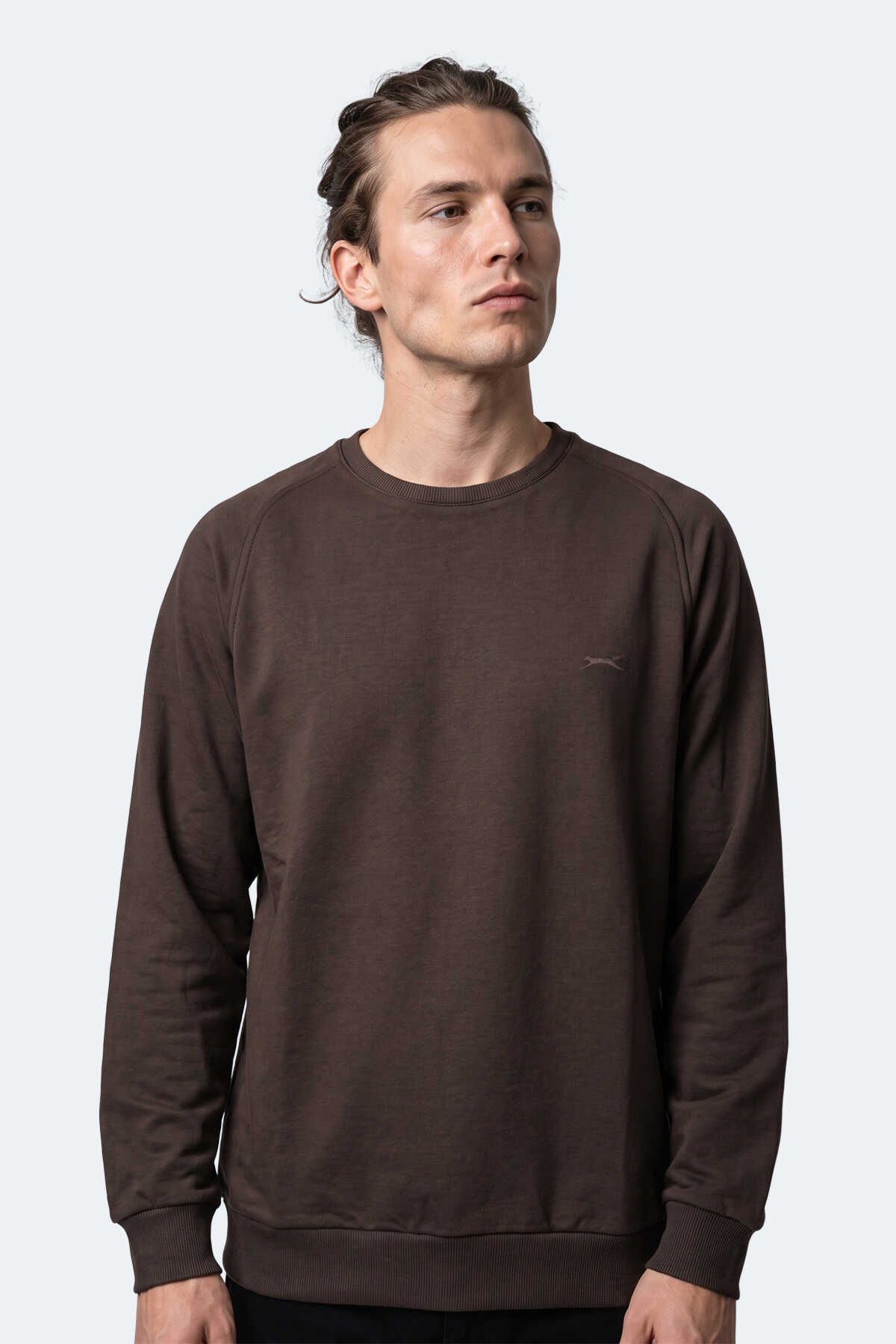 Slazenger - Slazenger NADAV Erkek Kahve Sweatshırt
