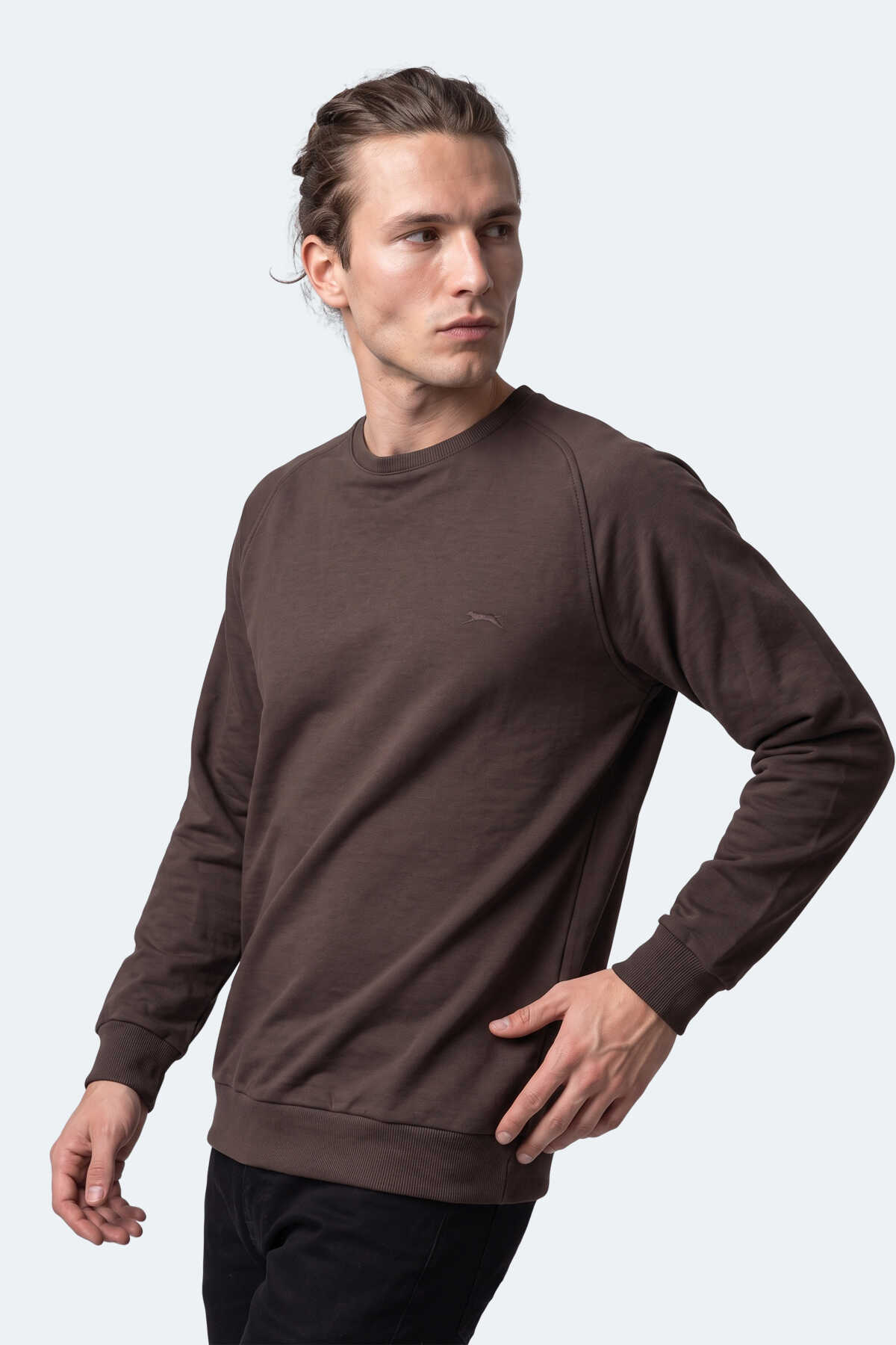 Slazenger NADAV Erkek Kahve Sweatshırt - 3