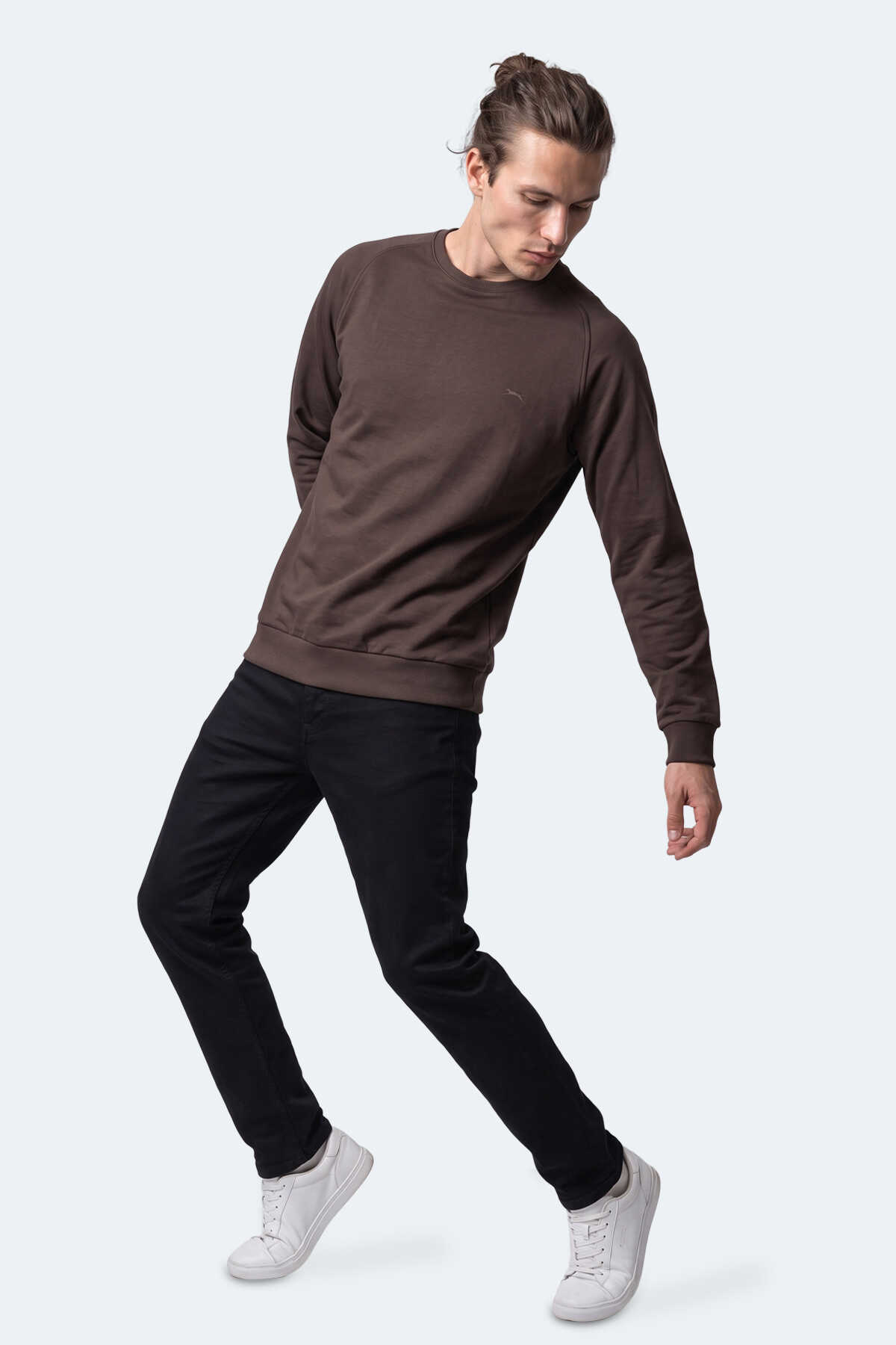 Slazenger NADAV Erkek Kahve Sweatshırt - 4