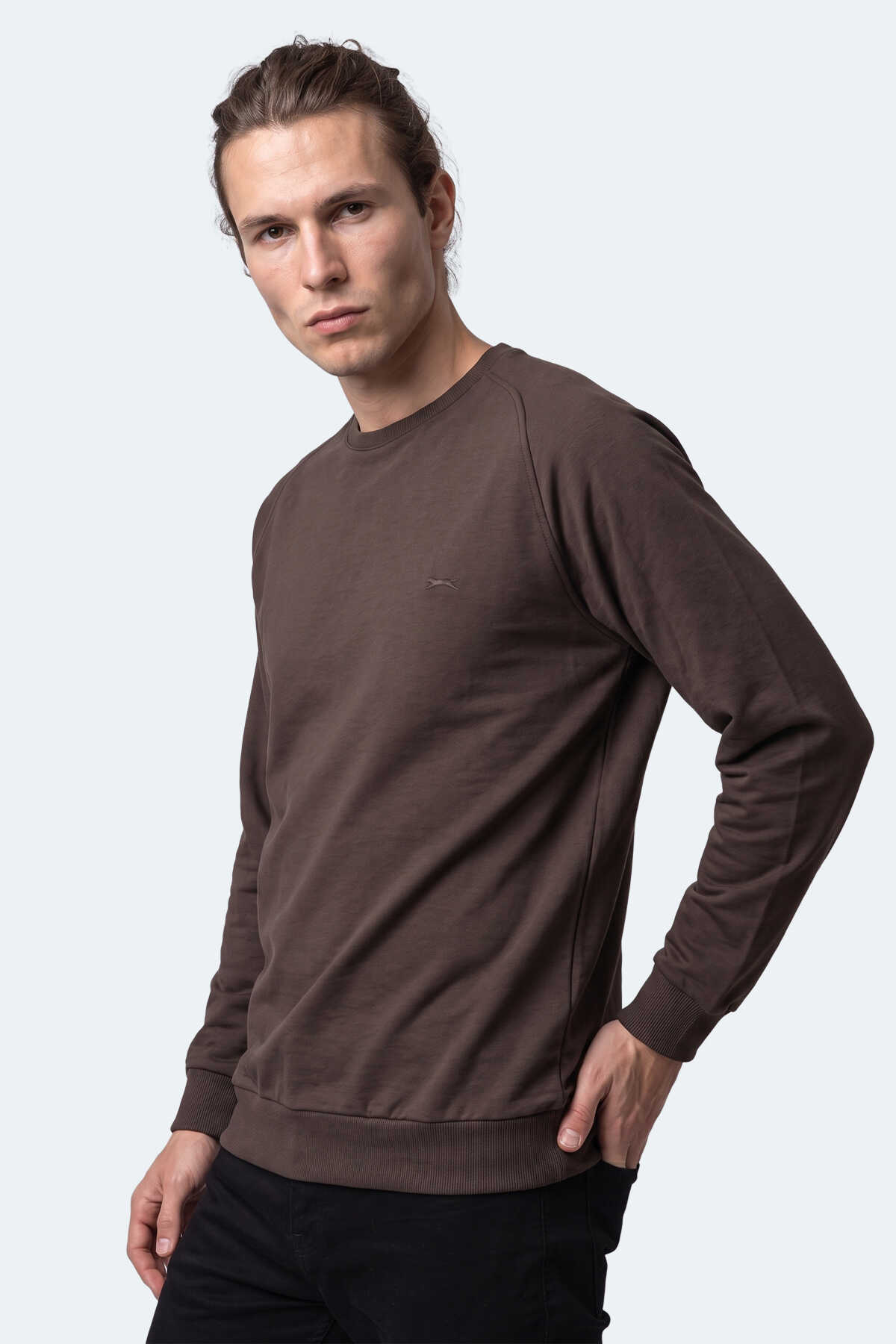 Slazenger NADAV Erkek Kahve Sweatshırt - 6