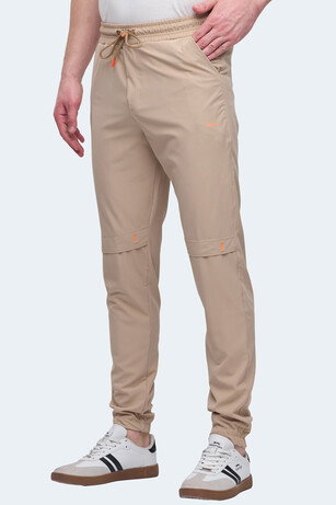 Slazenger NADJA IN Erkek Cepli Slim Fit Bej Eşofman Altı
