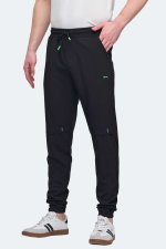 Slazenger - Slazenger NADJA Erkek Cepli Slim Fit Siyah Eşofman Altı