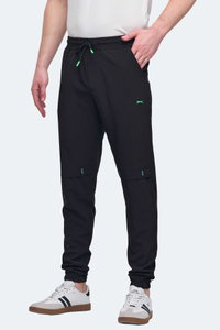 Slazenger - Slazenger NADJA Erkek Cepli Slim Fit Siyah Eşofman Altı