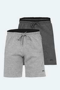 Slazenger - Slazenger NAGORE 2 li Set Erkek Cepli Gri - Koyu Gri Şort Slazenger - Slazenger NAGORE 2 li Set Erkek Cepli Gri - Koyu Gri Şort