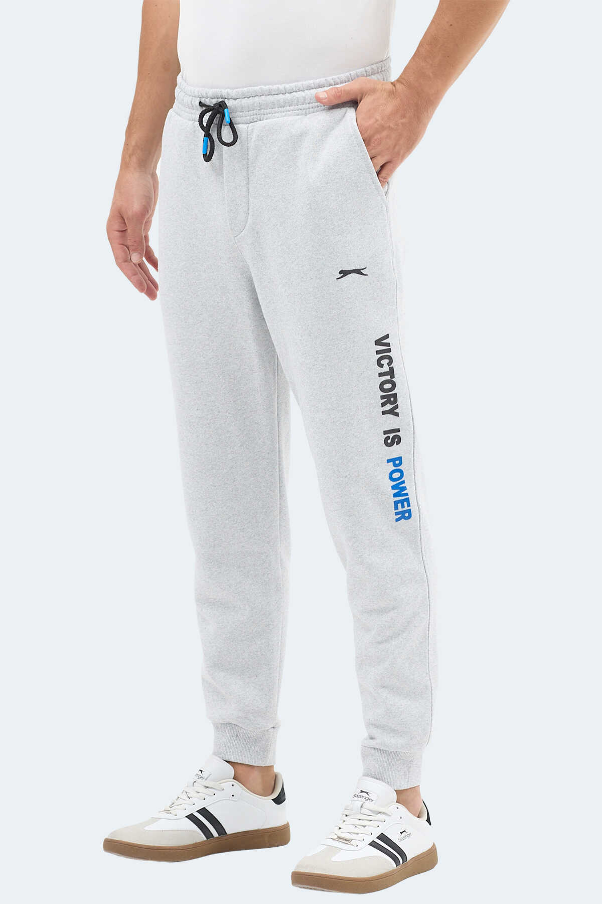Slazenger - Slazenger NAHAL I Erkek Cepli Gri Eşofman Altı