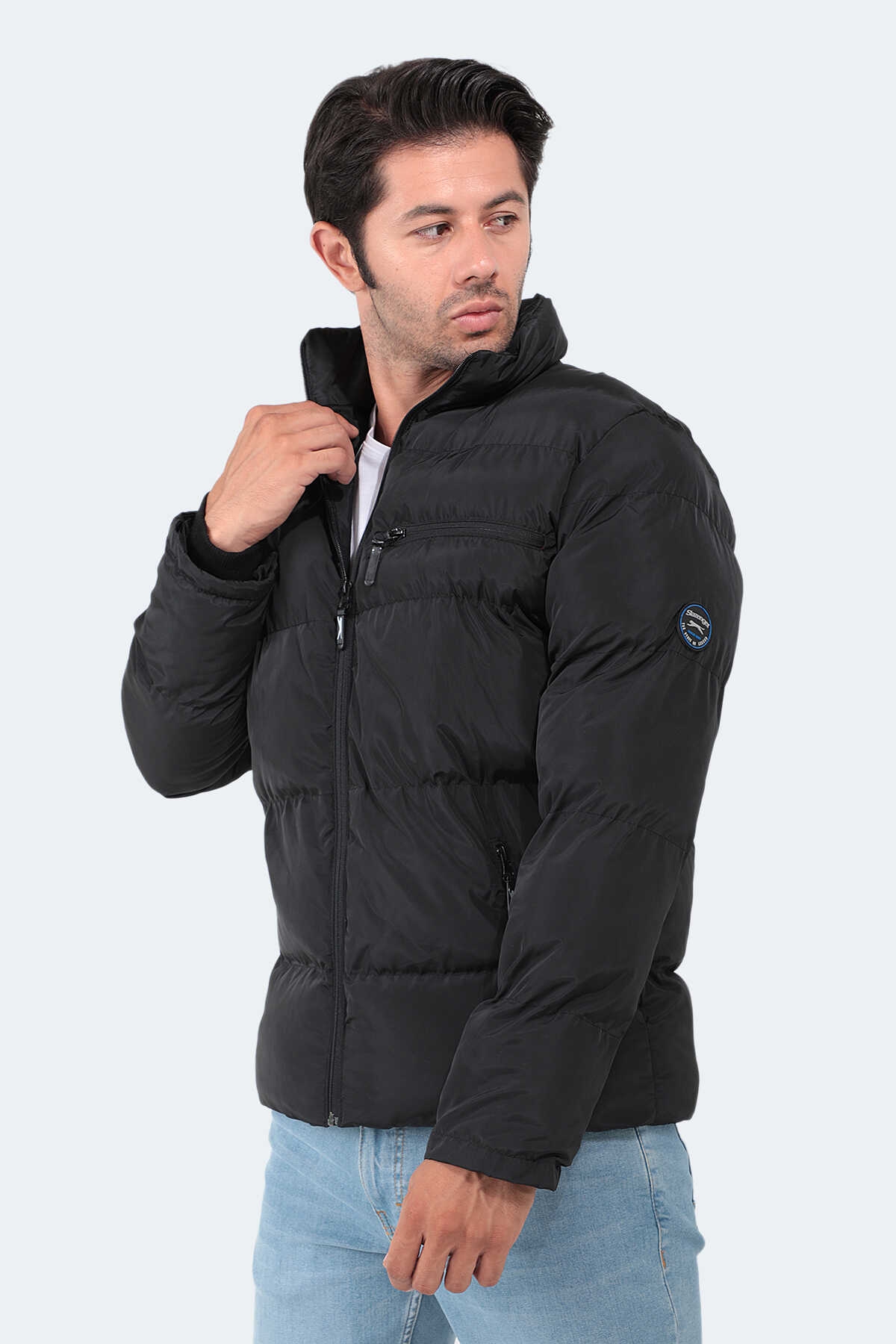 Slazenger - Slazenger NALDO IN Erkek Mont & Kaban Siyah