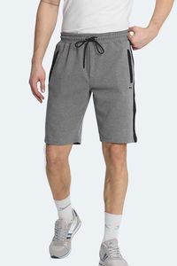 Slazenger - Slazenger NANDO I Erkek Cepli Koyu Gri Şort
