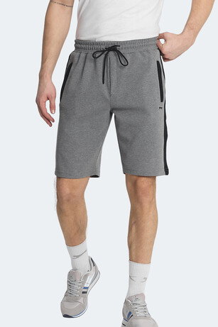 Slazenger NANDO I Erkek Cepli Kapri Koyu Gri Şort 