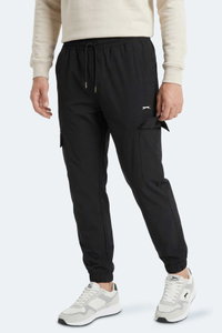 Slazenger - Slazenger NAPOLLA IN Erkek Cepli Siyah Eşofman Altı