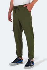 Slazenger - Slazenger NATOXI I Erkek Cepli Haki Eşofman Altı