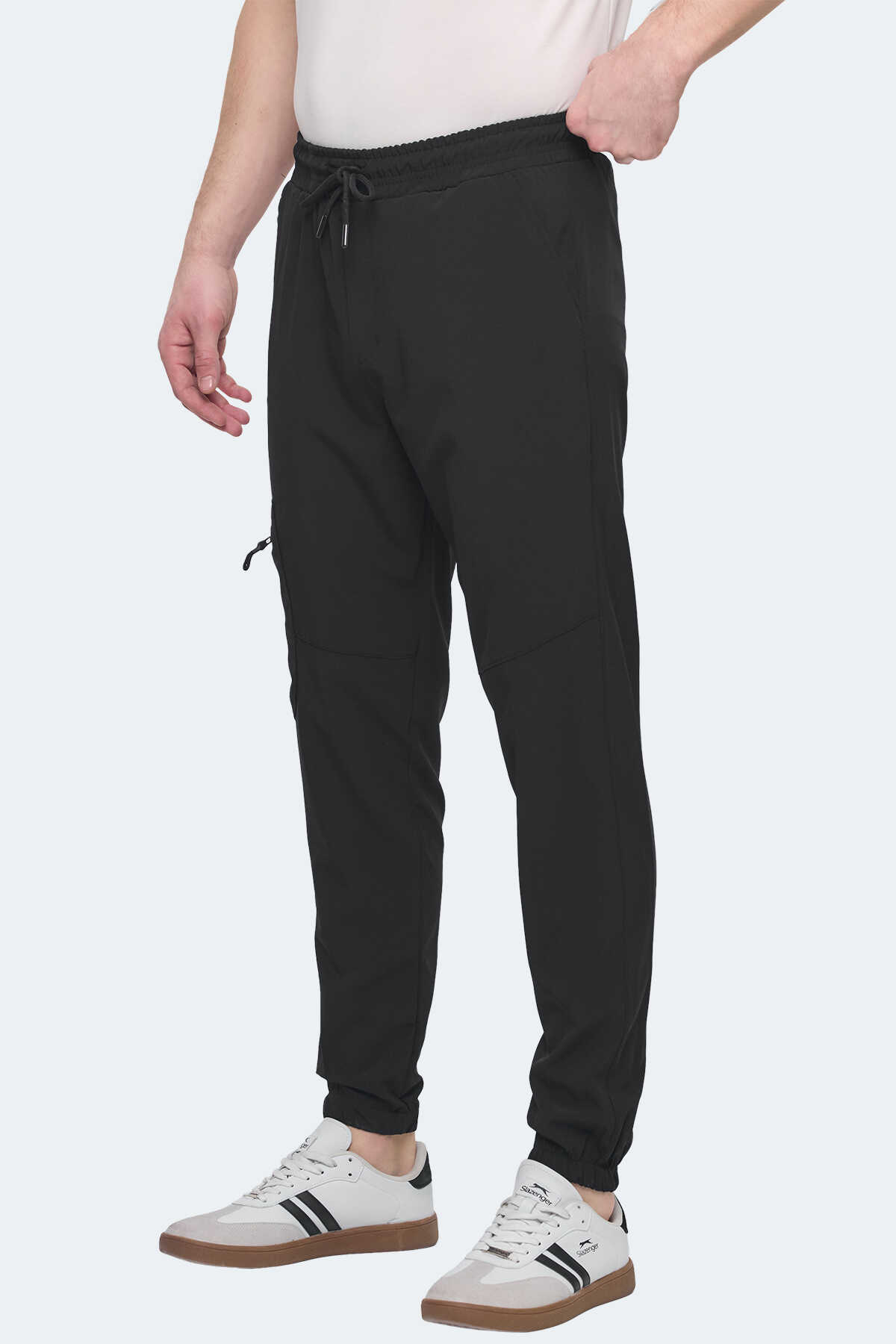 Slazenger - Slazenger NATOXI I Erkek Cepli Siyah Eşofman Altı