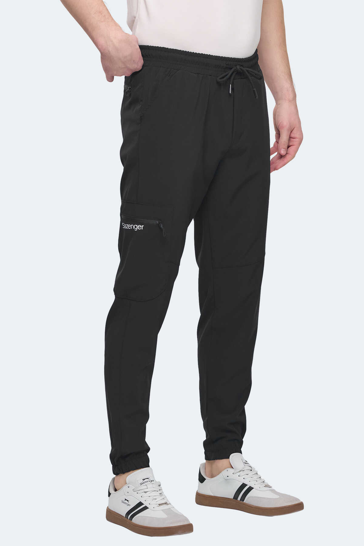 Slazenger NATOXI I Erkek Cepli Siyah Eşofman Altı - 3