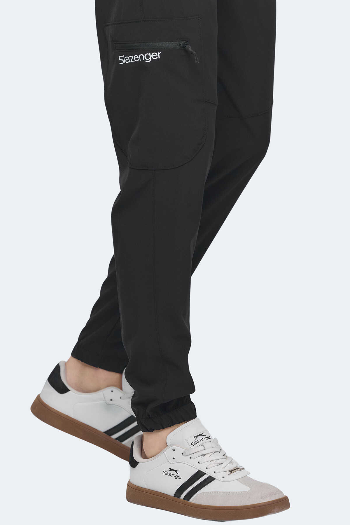 Slazenger NATOXI I Erkek Cepli Siyah Eşofman Altı - 4