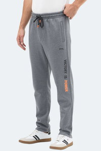 Slazenger - Slazenger NAUM I Erkek Cepli Koyu Gri Eşofman Altı