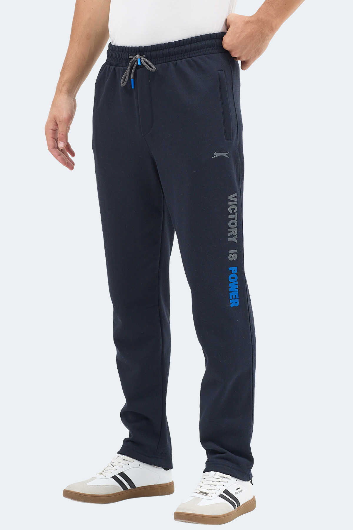 Slazenger - Slazenger NAUM I Erkek Cepli Lacivert Eşofman Altı